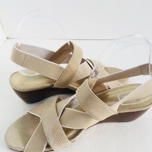 Ros Hommerson Wynona Comfort Women’s Nude Strap Wedge Sandals Size 9N - Picture 3 of 11
